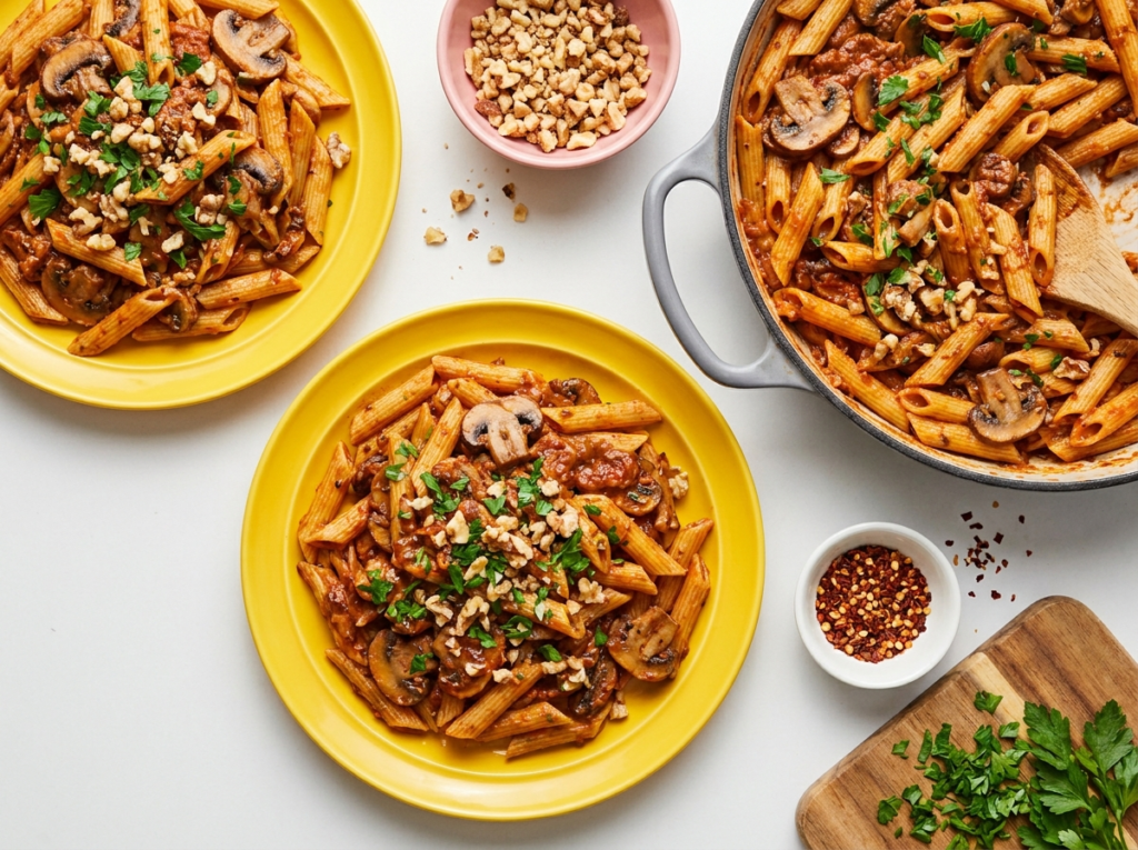 Mushroom Pasta Without Cream