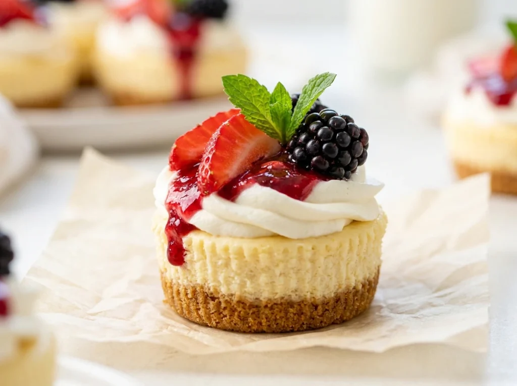 Mini No-Bake Cheesecakes