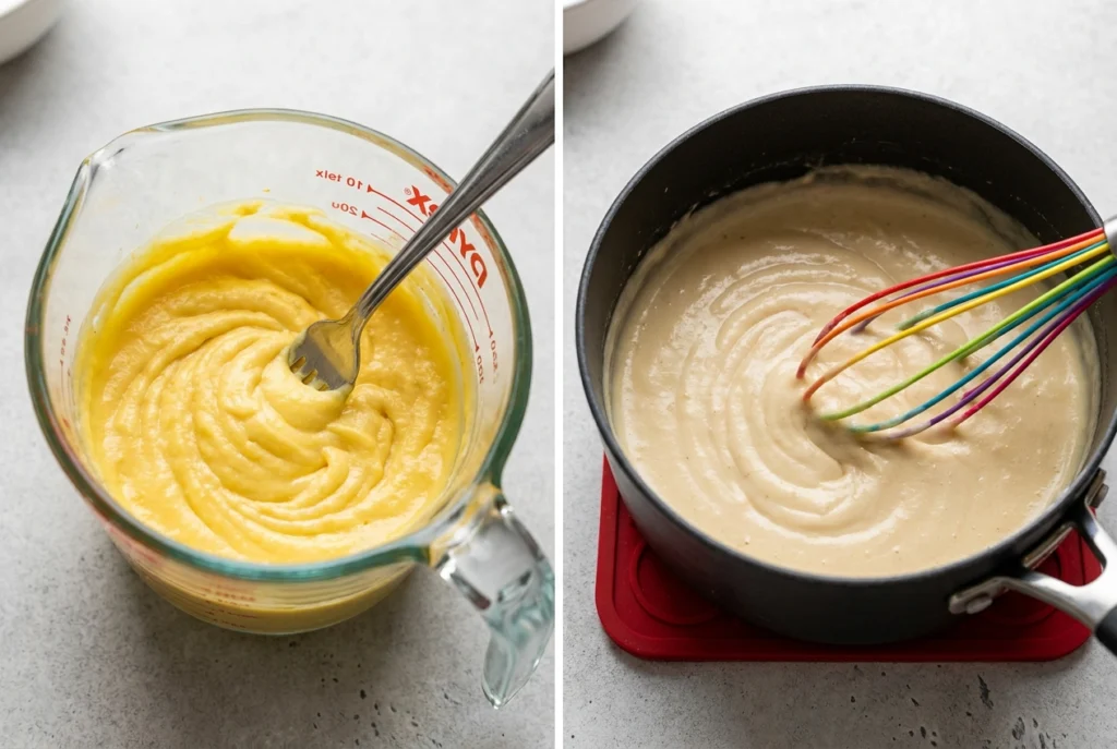 making pudding