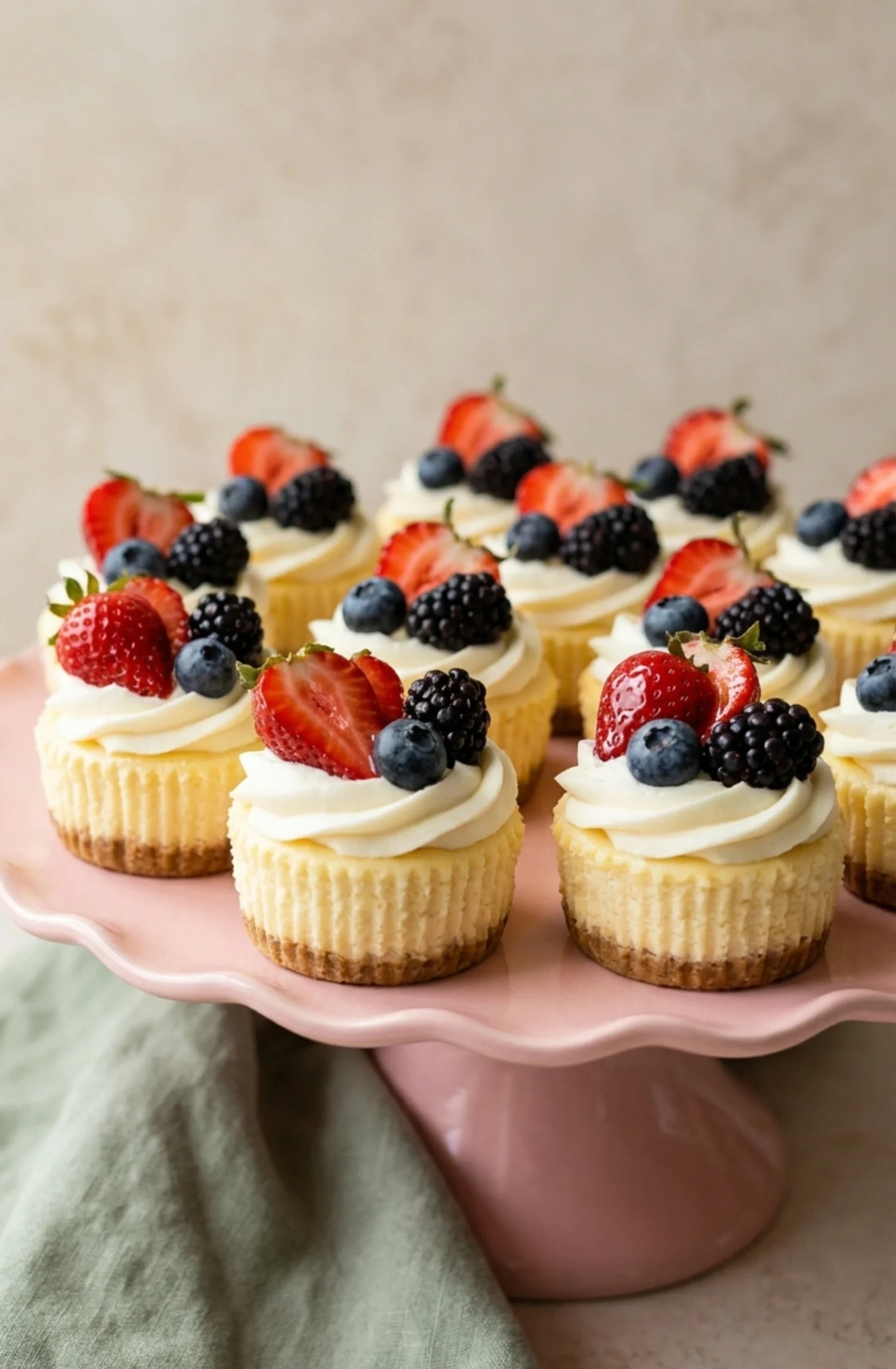 no bake mini cheesecake