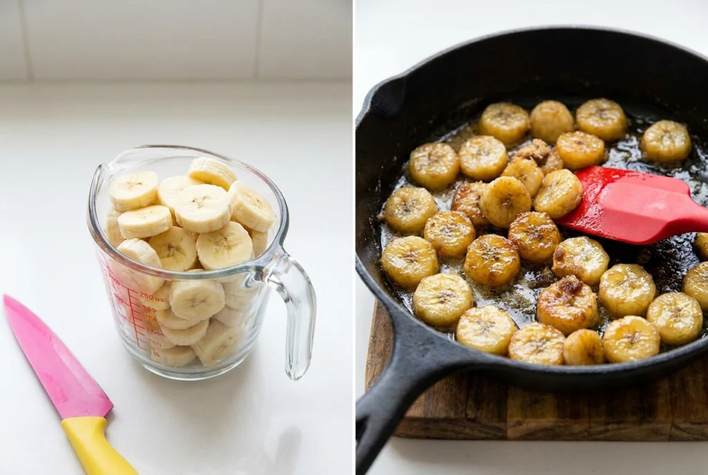 caramelizing bananas