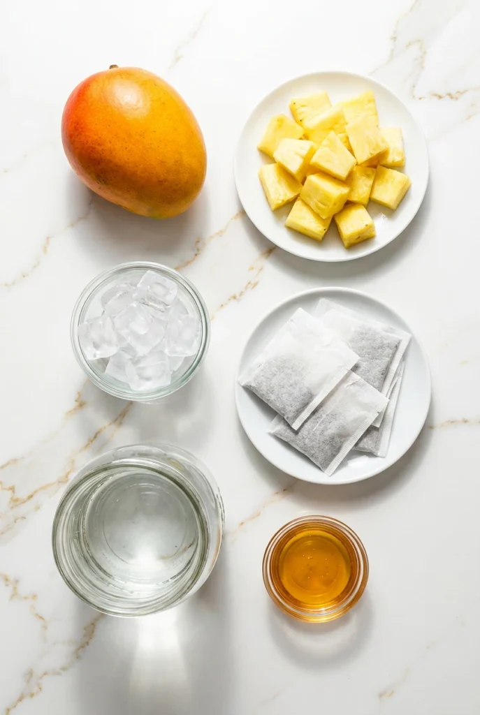 ingredients Pineapple Mango Iced Tea