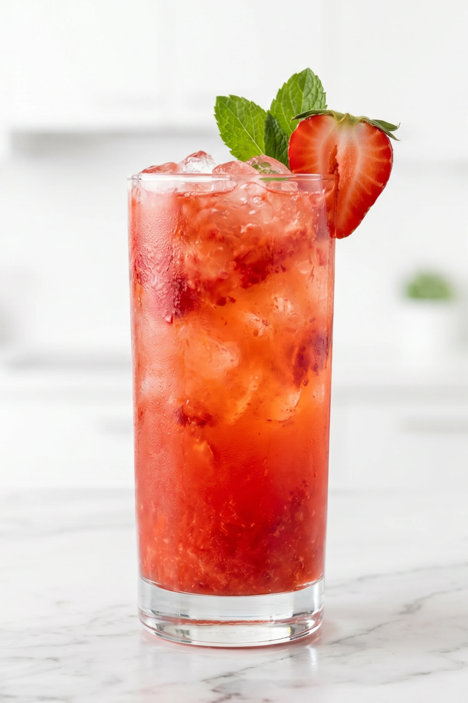 Iced Strawberry Green Tea