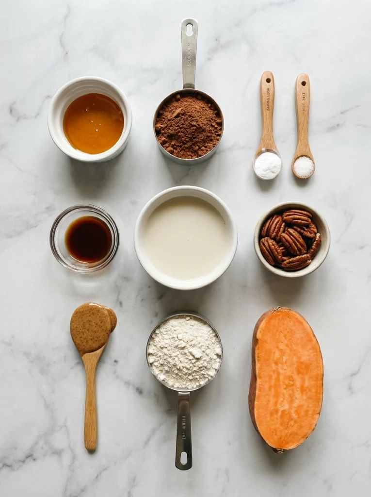 ingredient sweet potato brownies
