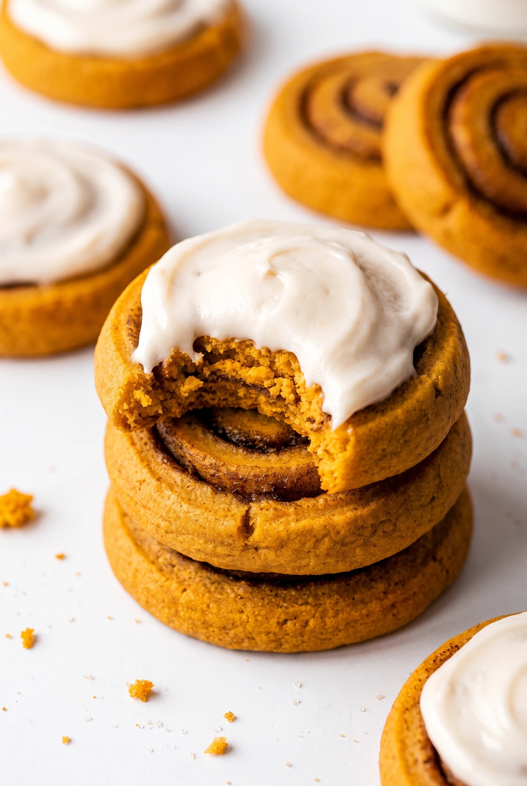 Pumpkin Spice Roll Cookies