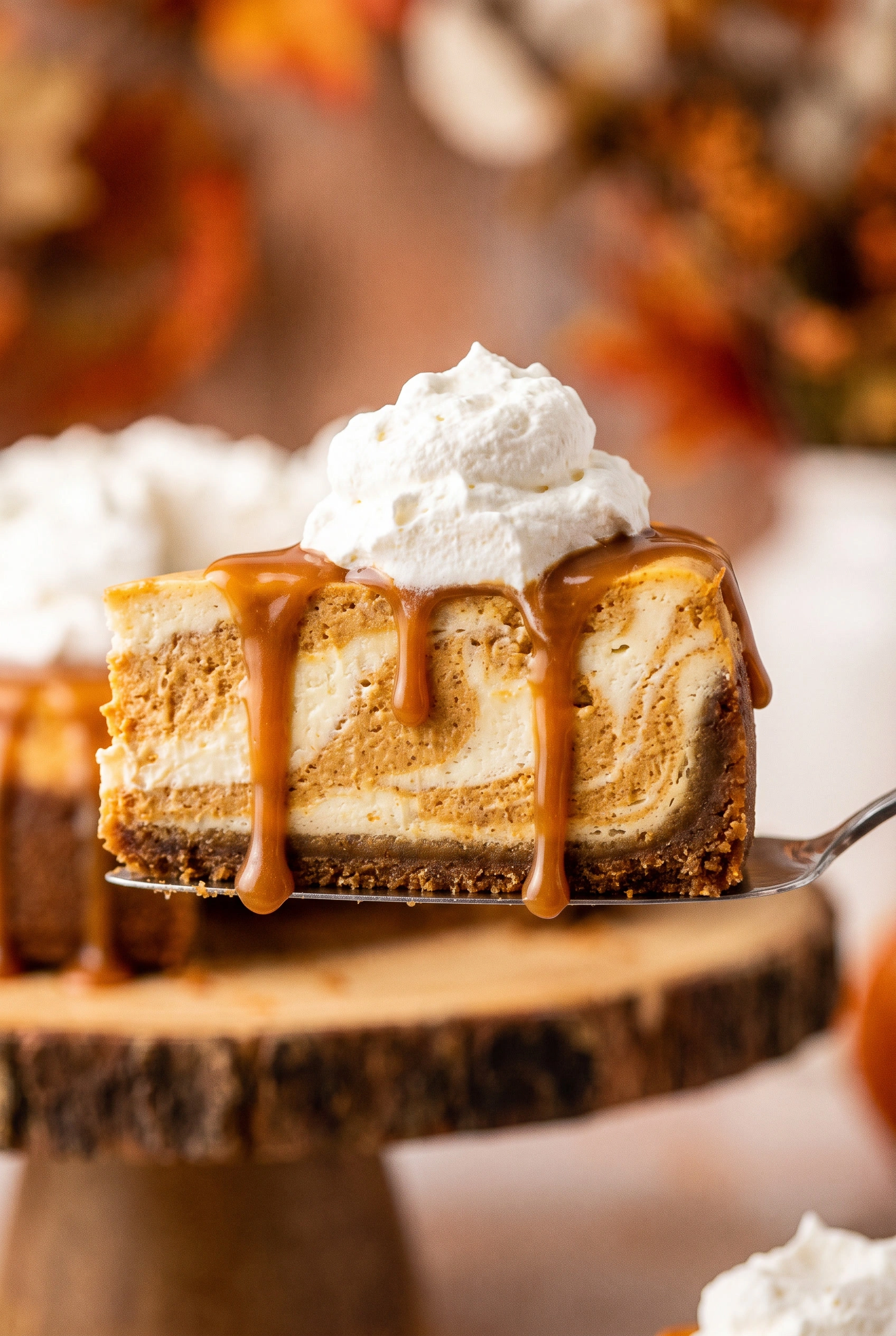 Pumpkin Swirl Cheesecake