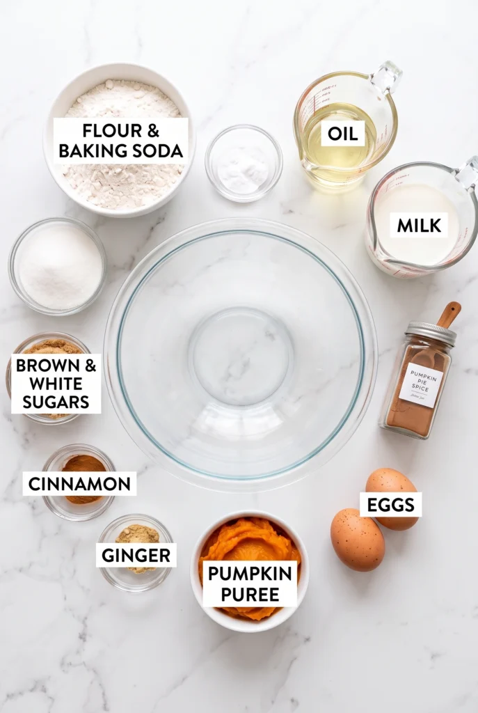 ingedient Pumpkin Muffins