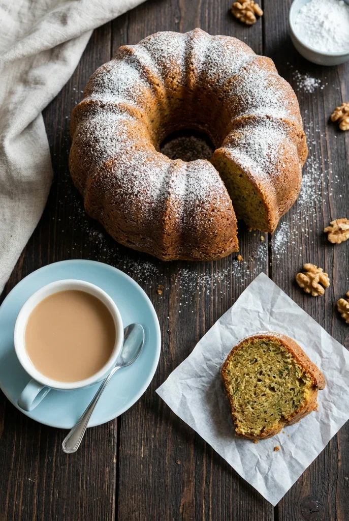 Zucchini Walnut Coffee Cake