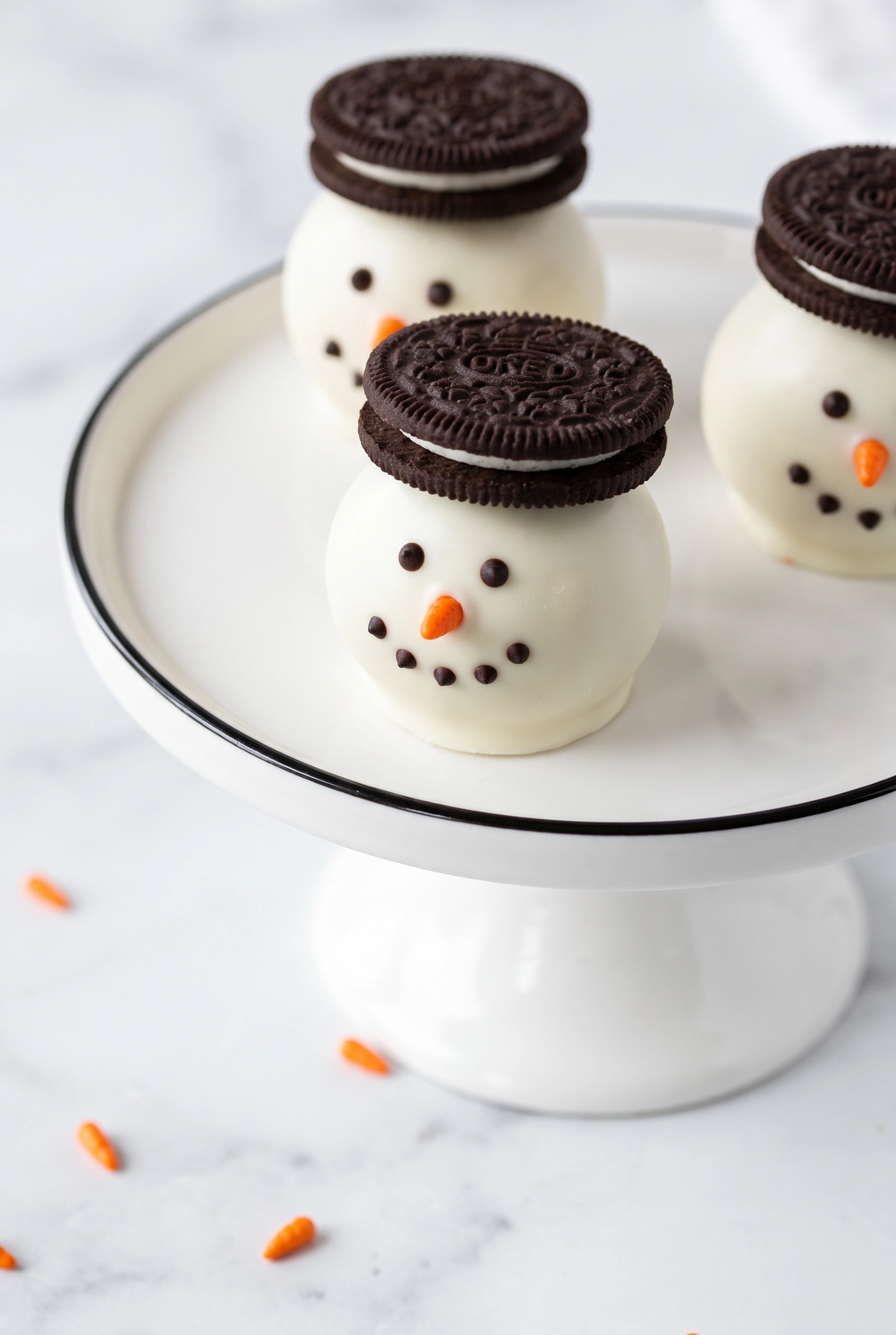 Snowman Oreo Balls