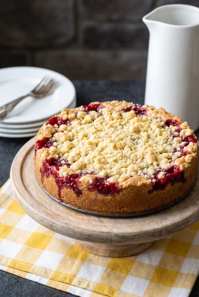 Cherry Crumb Coffee Cake