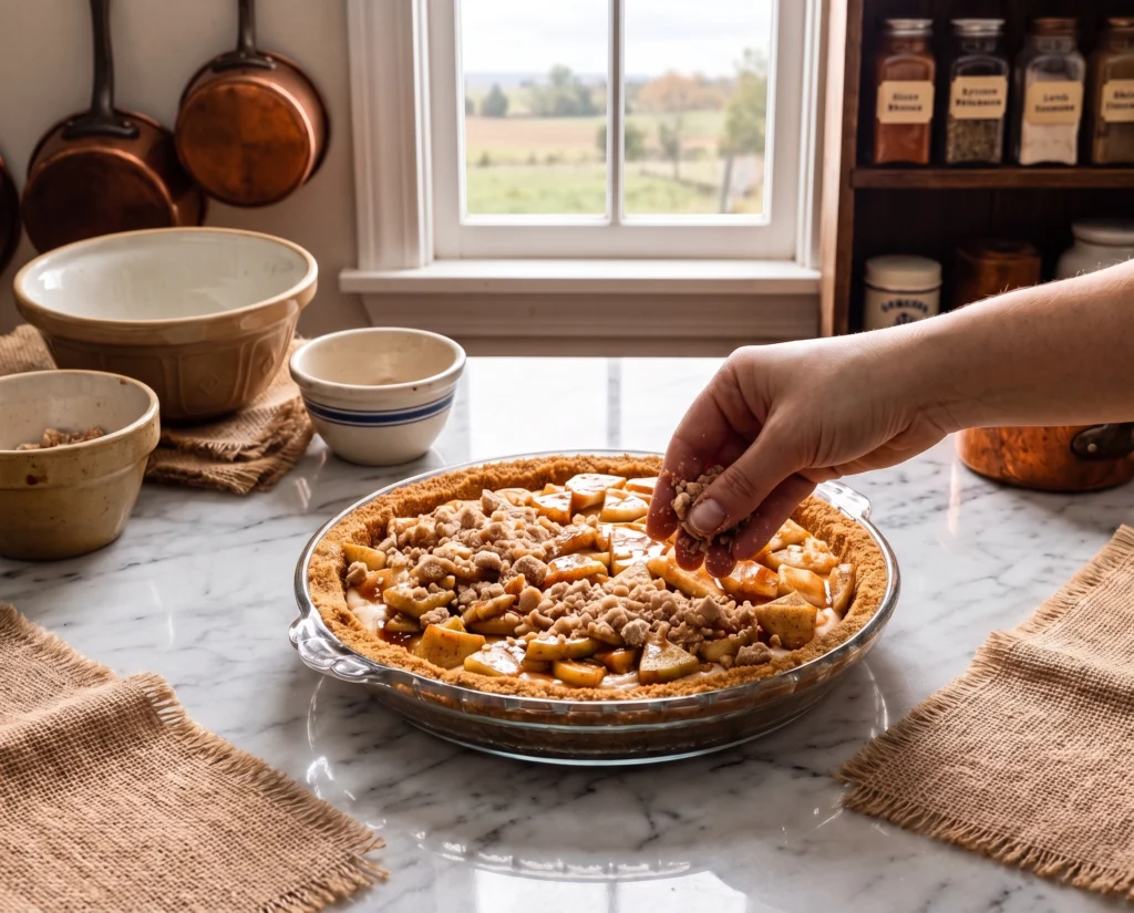 Caramel Apple Cheesecake Pie

