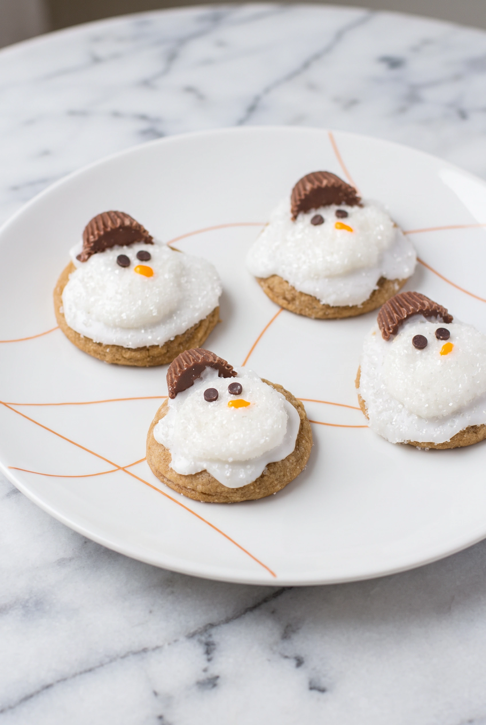 Melted Snowman Cookies