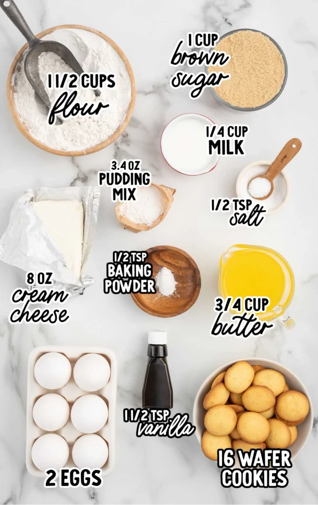 ingredient Banana Pudding Brownies