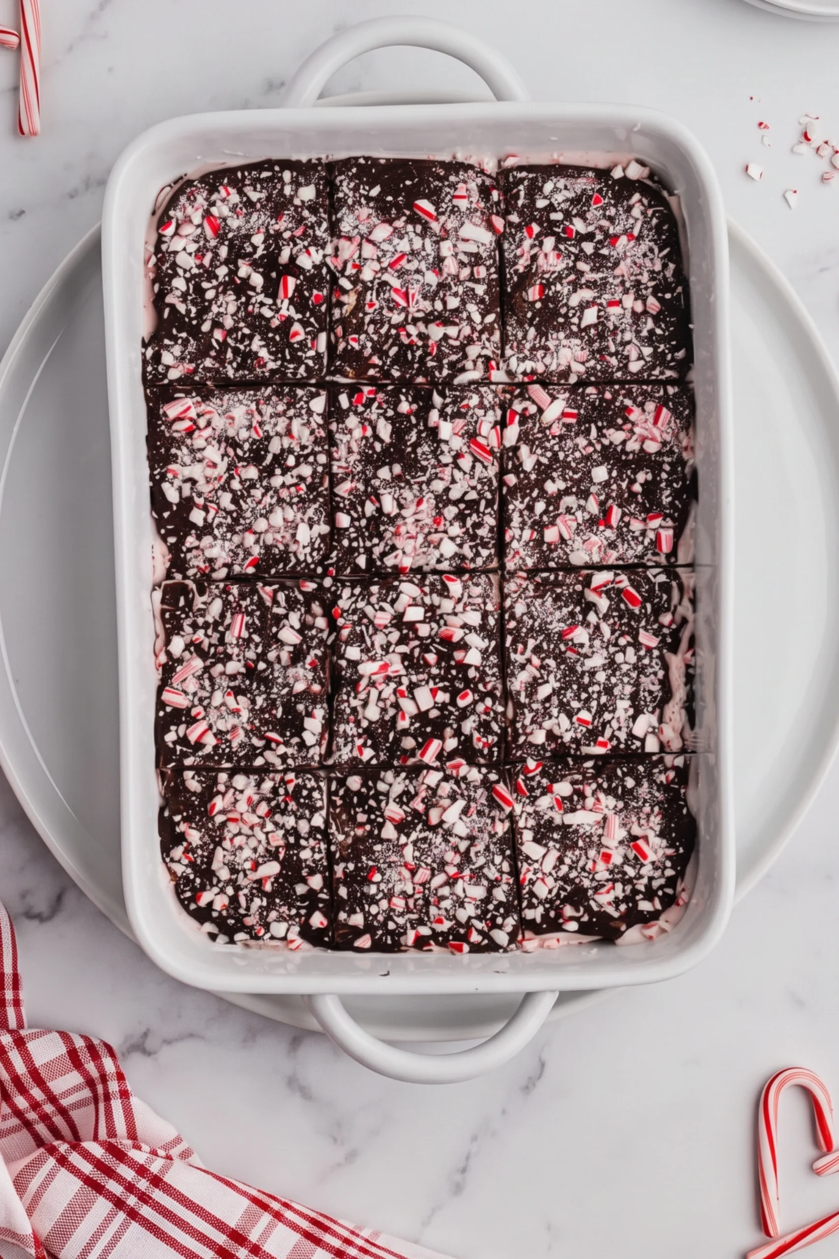 Christmas Peppermint Brownies