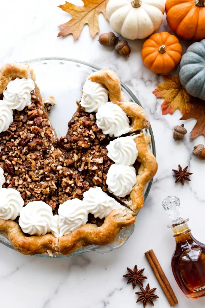 Pecan Praline Pumpkin Pie