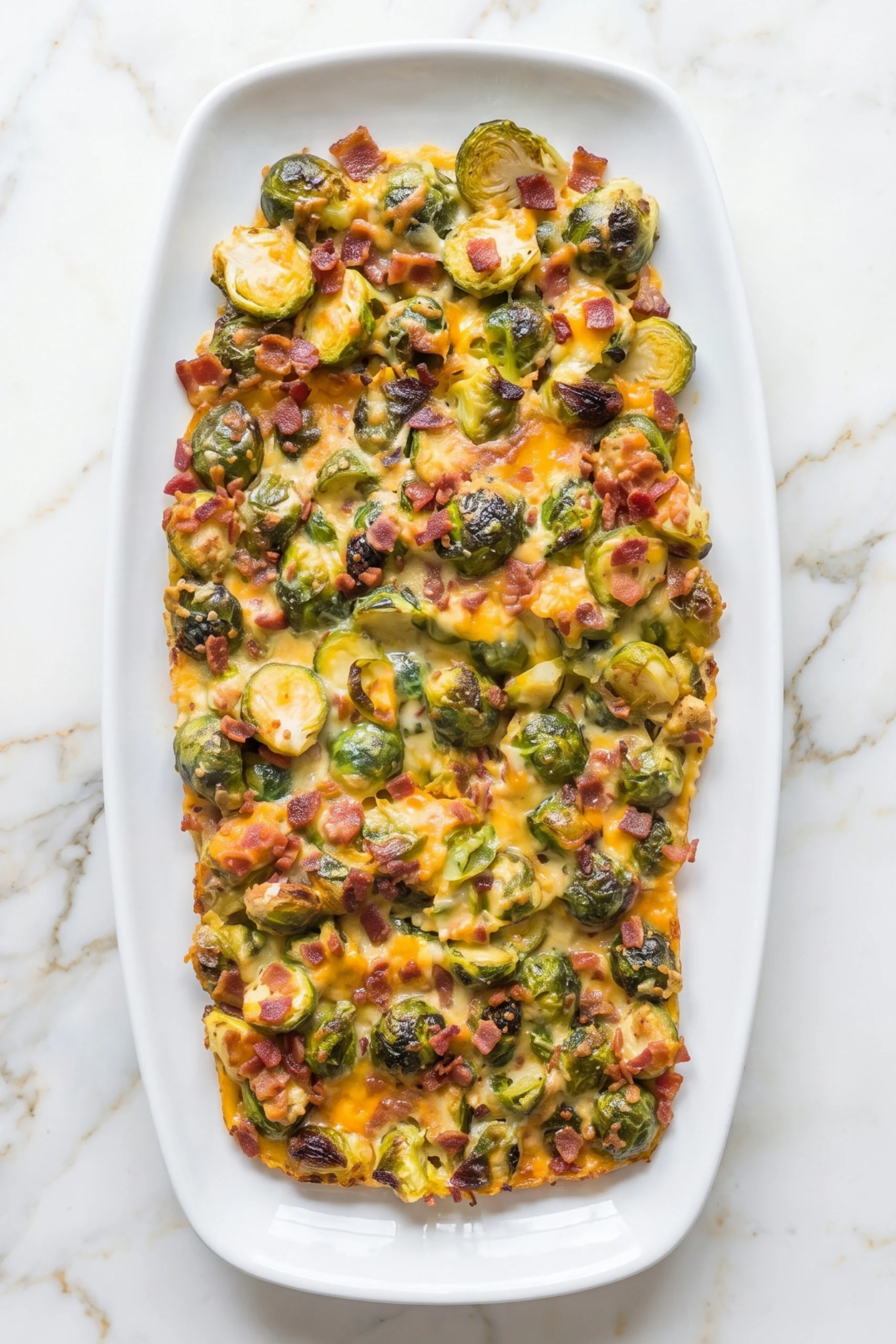 Bacon Brussels Sprouts Gratin