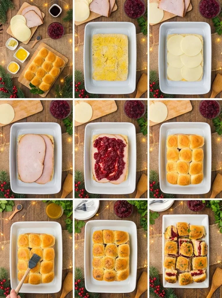 Turkey Cranberry Sliders
