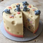 Cheese Wheel Mouse Cake